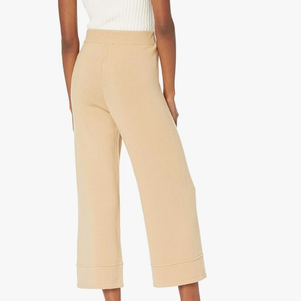 The Drop Women's Bernadette Pull-on Loose-fit Cropped Sweater Pant